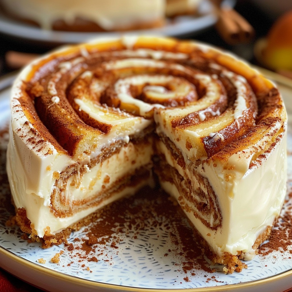 Cinnamon Roll Cheesecake