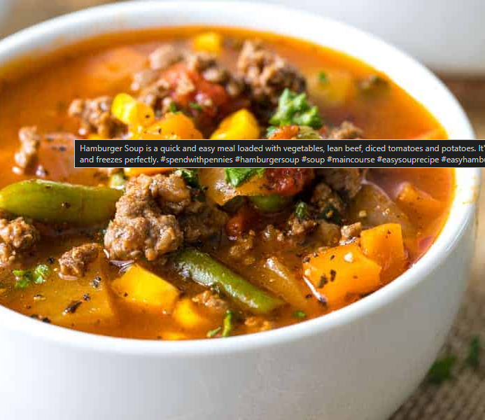 Easy Hamburger Soup