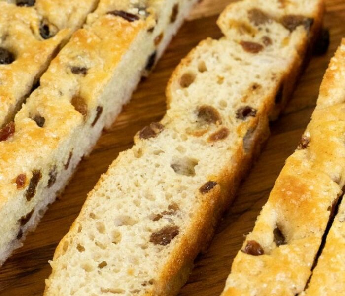 Cinnamon Raisin Focaccia Bread